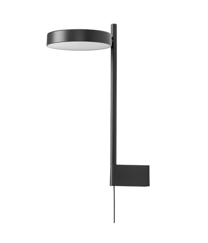 Wästberg+PASTILLE BRACKET W242BR2 LED 7,4W 472lm 2700K CRI>98, hämardatav, seinavalgusti, pistikuga, must